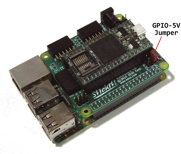 StickIt! Board + XuLA2 + Raspberry Pi