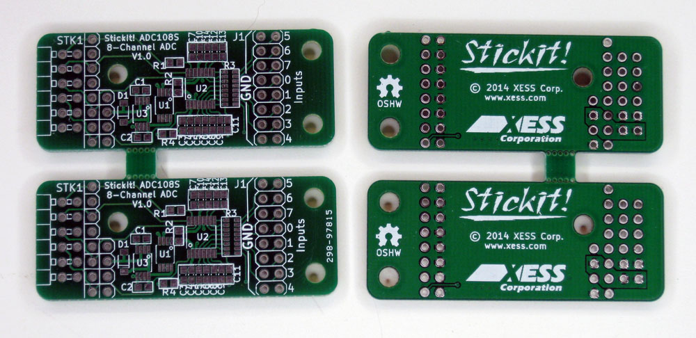 StickIt! ADC108S PCBs