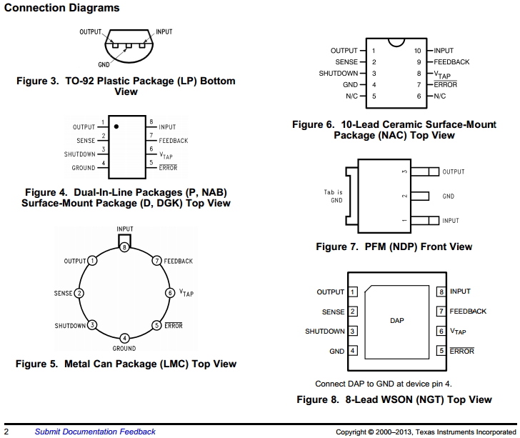 LP2950 Packages