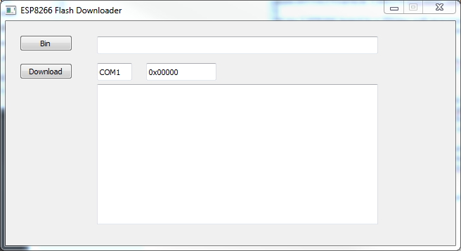 ESP8266 flashing tool.