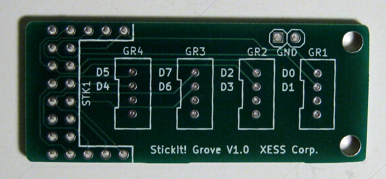 Front of individual PCB.