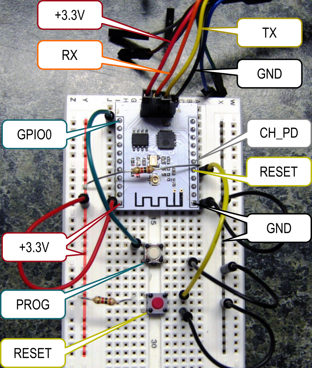 Non-working ESP-201 module connections