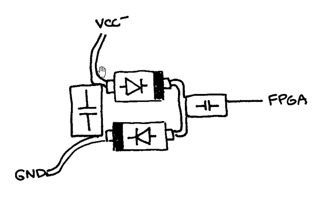 Component Arrangement for the Negative Voltage Generator